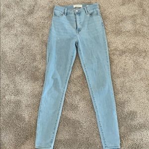 Pacsun Blue Super High Rise Jeggings